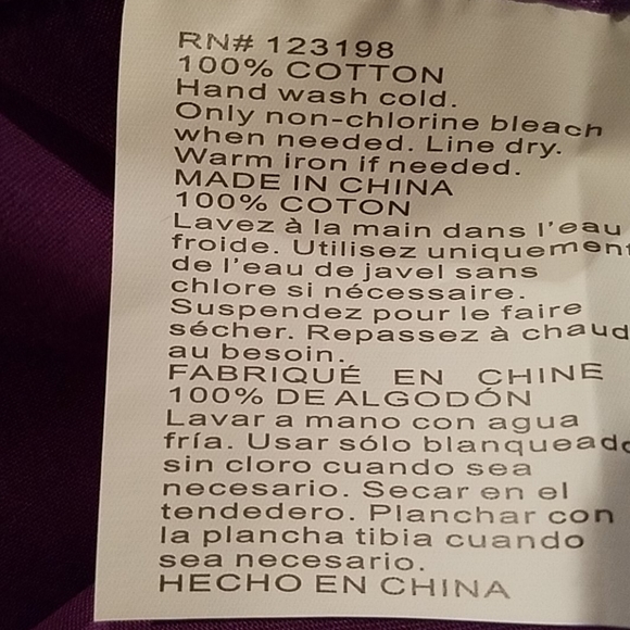 NWOT 3/$10 Purple Bandana - Picture 3 of 4